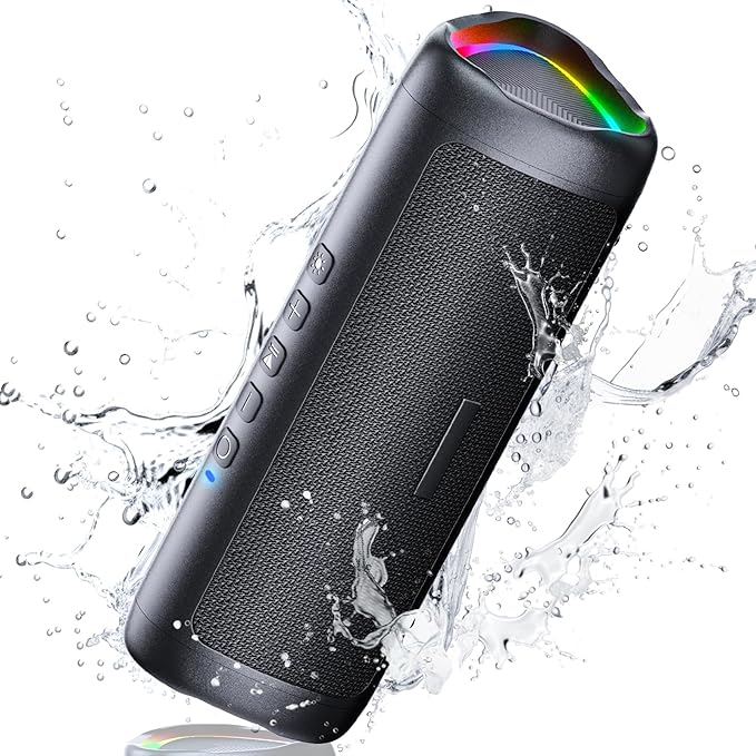 Altavoz Bluetooth UOHHBOE 5.3 TWS LED IPX5 por 17,99€ (10% de descuento)