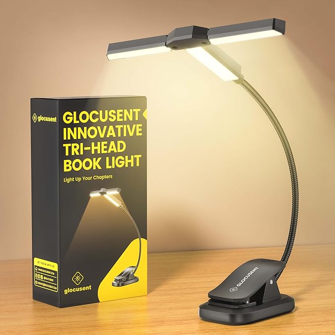 🔥 Glocusent Luz Lectura Tricabezal - 24% DTO
