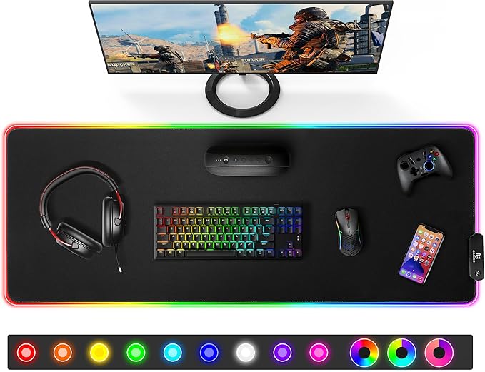 Alfombrilla RGB Gimars XXL 13,58€ - Ahorra 15%