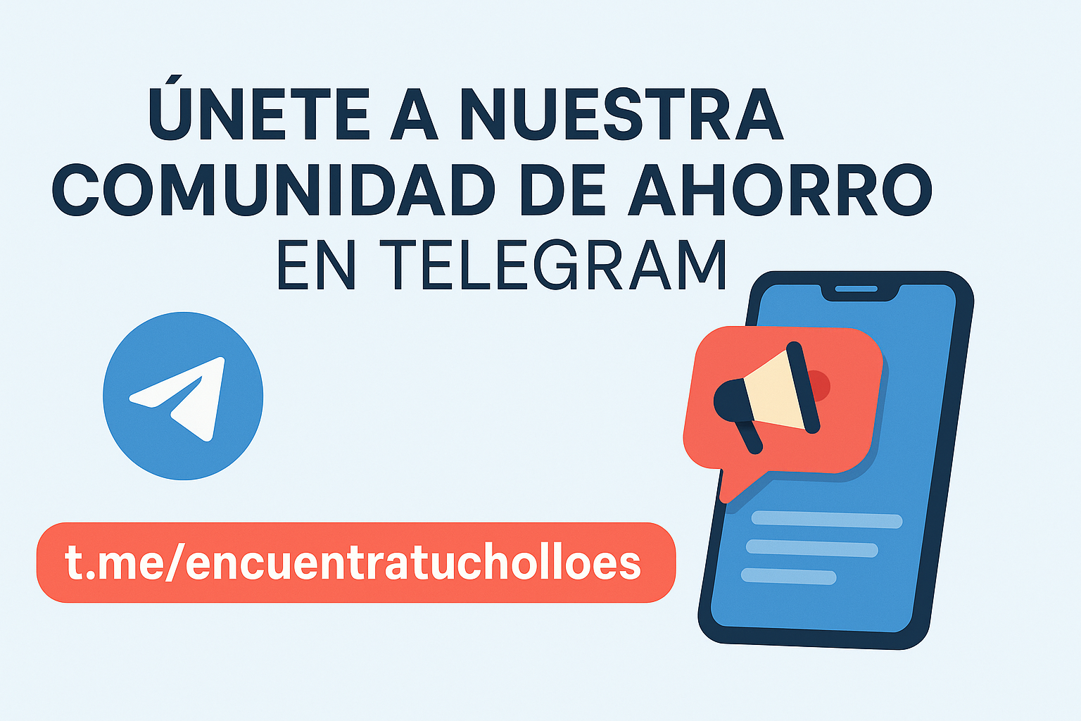 Unete a la comundad de ahorro encuentratuchollo.es en telegram