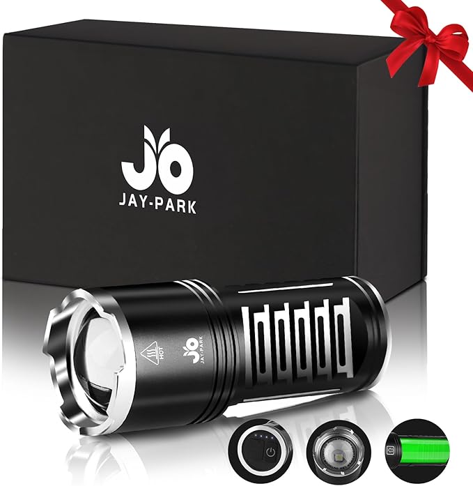 Linterna LED Recargable 500000 Lúmenes 29,99€