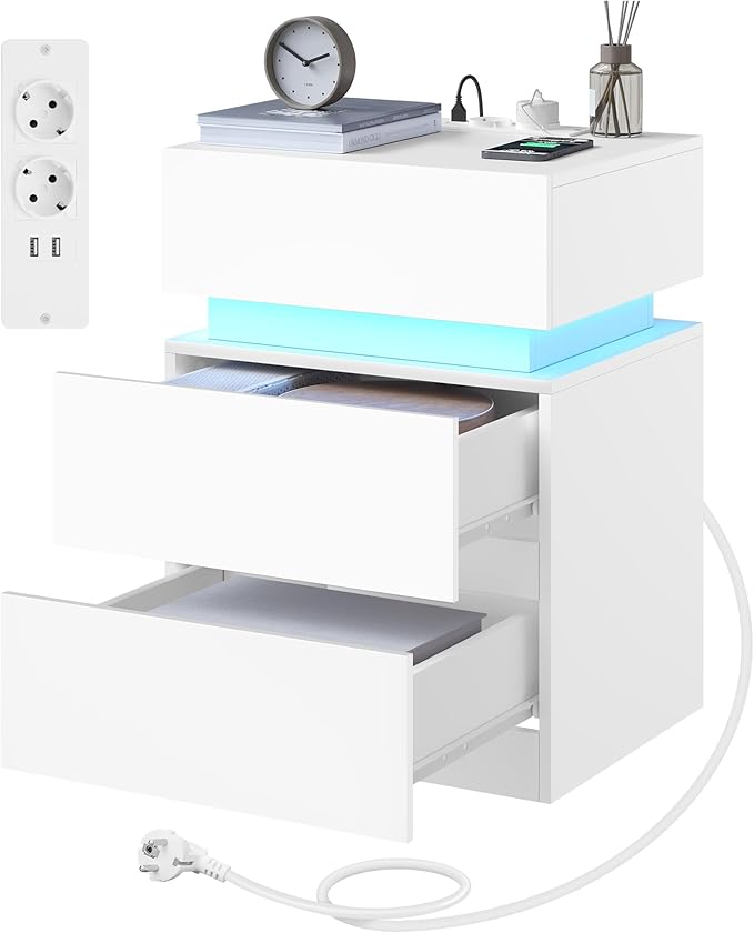 Mesita WOLTU con LED y USB 72,67€ - Ahorra 19%