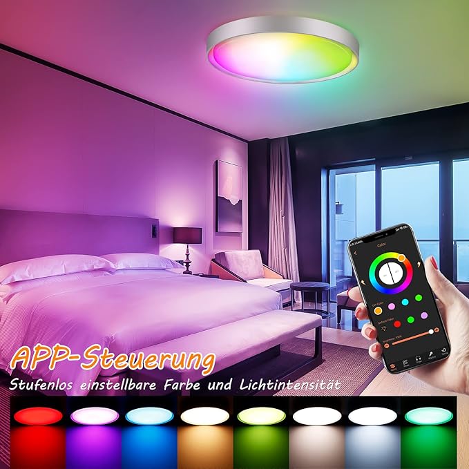 Plafón LED RGB SeuidKty Ø30cm por 20,99€ (-13%)