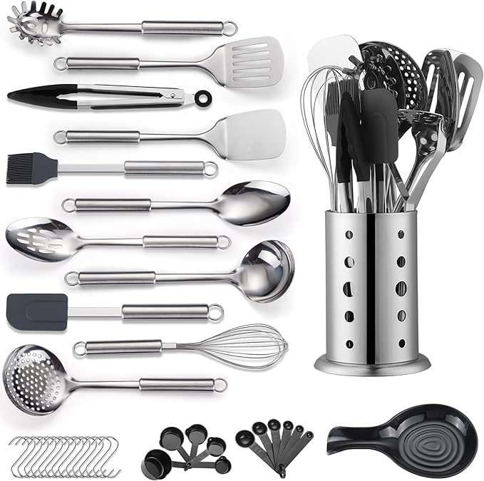 Juego 39 utensilios cocina Reanea acero – 29,74€ (-15%)