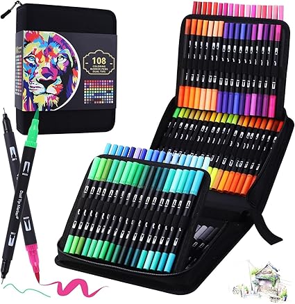 Rotuladores LENTPER 108 Colores 22,99 € (12% descuento)