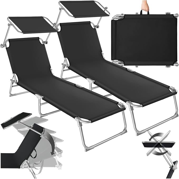 Tumbonas TecTake 2 Uds. 72,79 € (15% dto.)