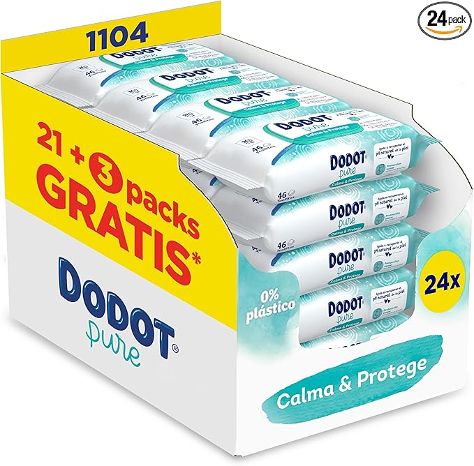 Toallitas Dodot Pure 1104 uds 40,49€ (-22%)