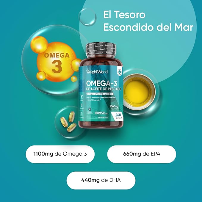 WeightWorld Omega 3 2000 mg - 240 Perlas