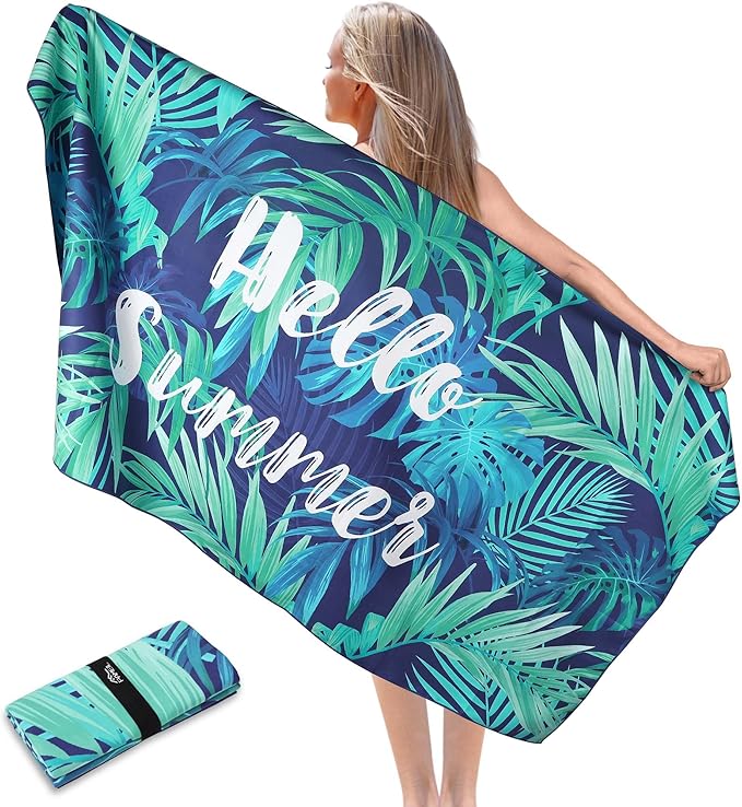 Toalla Playa Microfibra Pameil 90×180 cm 12 €, ligera y antiarena