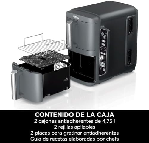 Freidora de Aire Ninja Double Stack XL a 174,99 € (-35%): doble cesta vertical