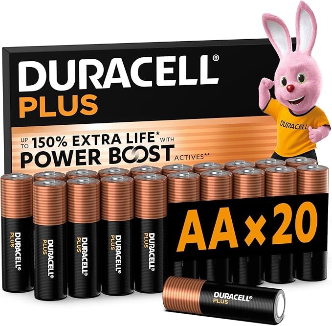 Pack 20 Pilas Duracell Plus AA a 13,49 € (-41%): abastécete para todo el año
