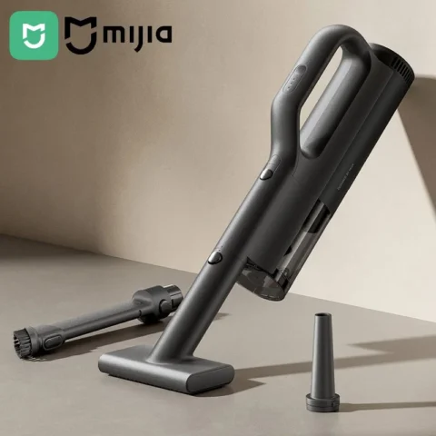 Aspirador de mano Mijia 21 kPa a 79,62 € (-57%): motor sin escobillas
