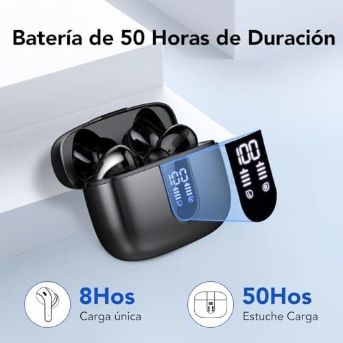 Auriculares Bluetooth 5.3 con Cancelación de Ruido por 23,99€ (-52%)