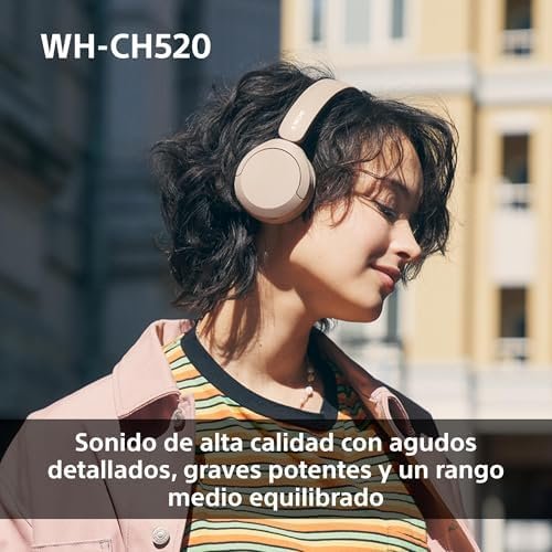 Auriculares Sony WH-CH520 a 31,99 € (-54%): hasta 50 horas de batería y sonido DSEE