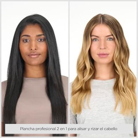 Plancha BaByliss Straight & Curl Brilliance con placas de titanio, casi mitad de precio