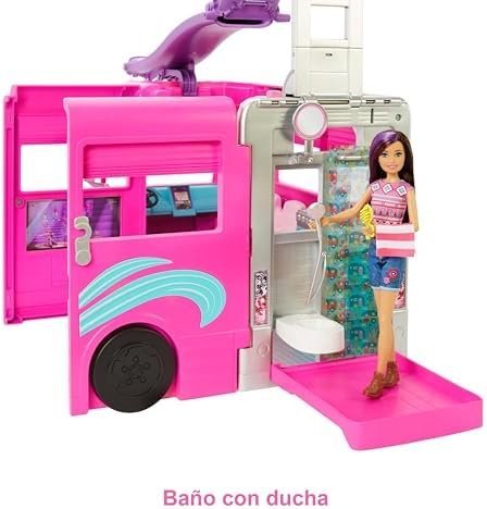 Barbie DreamCamper a 88,31 € (-35%): caravana con siete zonas de juego y tobogán
