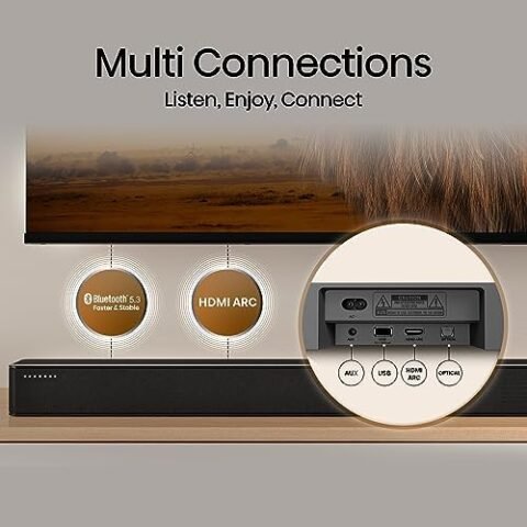 Barra de sonido Hisense HS2100 2.1 de 240 W a 99,00 € (-34%): subwoofer inalámbrico y HDMI ARC