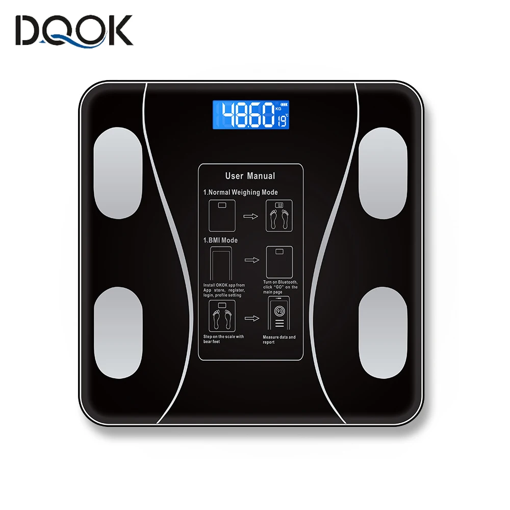 Báscula de baño con análisis corporal por Bluetooth a 15,84 € (-55%): peso, grasa e IMC en el móvil