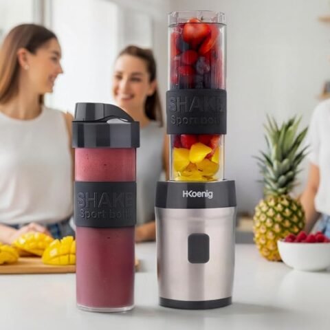 Batidora personal H.Koenig SMOO9 con dos botellas portátiles por 32,90 € (-44 %)