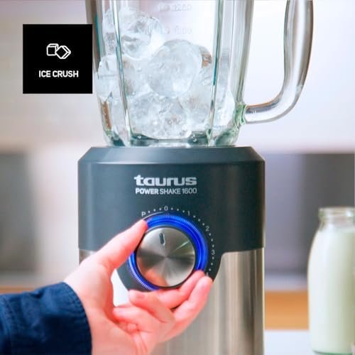 Batidora de vaso Taurus Power Shake 1600 a 62,99 € (-30%): 1600 W y jarra de cristal de 1,75 L