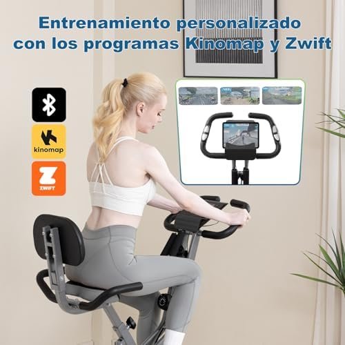 Bicicleta estática plegable Magic Life por 97,74 € (-30%): 10 niveles de resistencia magnética