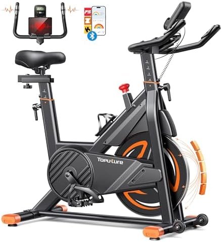 Bicicleta estática Toputure con app y pulsómetro por 207,09 € (-35%)