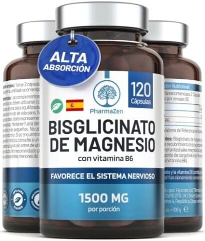 Bisglicinato de Magnesio PharmaZen a 6,18€ (-38%): 120 cápsulas