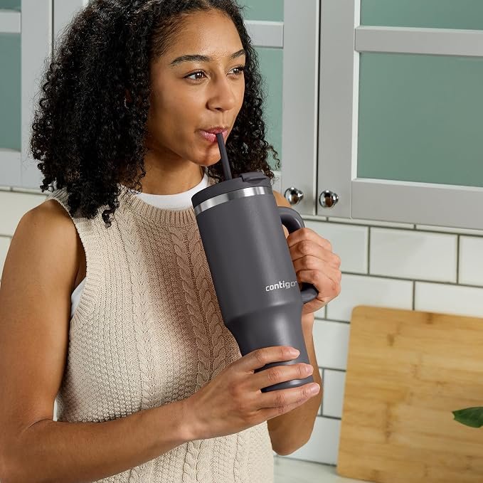 Botella térmica Contigo de 1,2 L con asa y pajita por 17,69 € (-41 %)