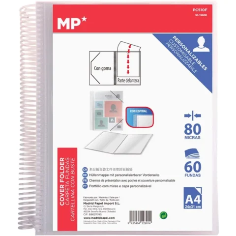 Carpeta clasificadora A4 con 20 fundas a 6,68 € (-54%): organiza los apuntes del curso por menos de 7 euros