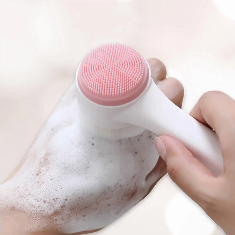 Cepillo Facial de Silicona Doble 3D a 1,92€ (-50%): limpieza y exfoliación suave