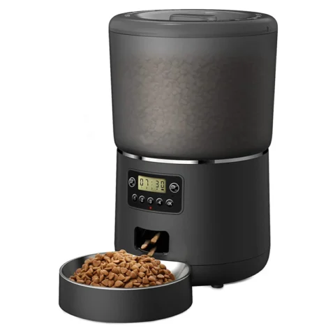 Comedero automático de 4 L para gatos a 32,95 € (-70 %): depósito sellado antiinsectos y raciones programables