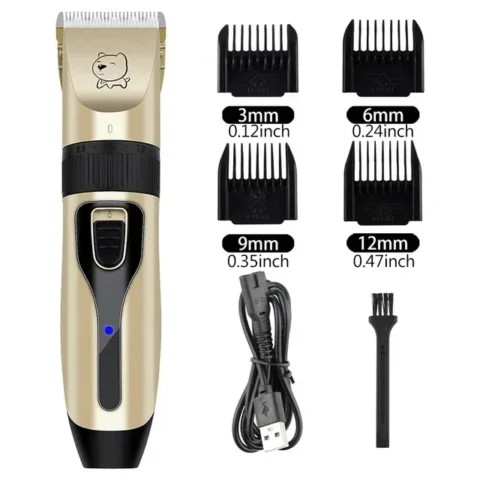 Cortapelos profesional para perros y gatos a 7,80 € (-57%): cuatro peines guía y carga por USB