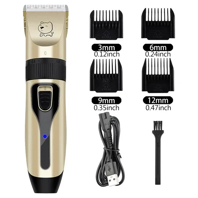 Cortapelos profesional para perros y gatos a 7,80 € (-57%): cuatro peines guía y carga por USB