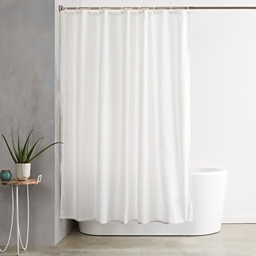 Cortina de ducha Amazon Basics antimoho 180x180 cm a 8,31 € (-30%): el básico de baño más valorado