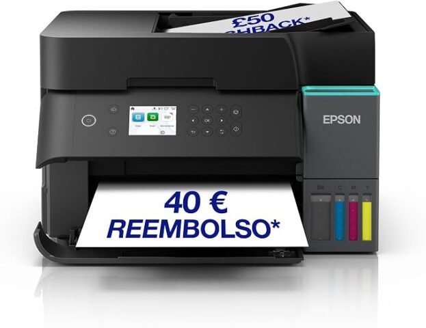 Impresora Epson EcoTank ET-3950 a 349,99 € (-30%): tinta para 3 años sin cartuchos
