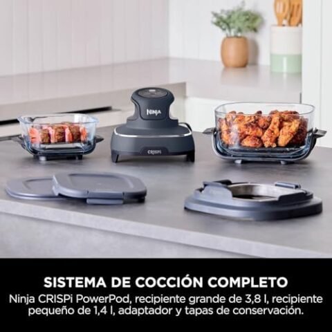Freidora de Aire Portátil Ninja CRISPi a 123,09€ (-32%): cocina donde quieras
