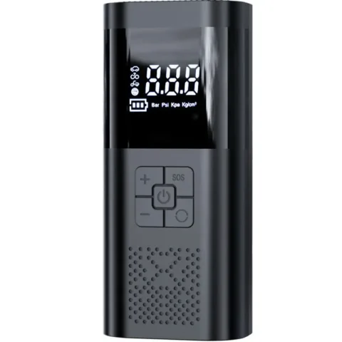 Inflador de neumáticos inalámbrico con manómetro digital a 25,19 € (-52 %): para en la presión que le marques