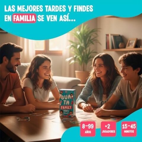 Juego de mesa Guatafamily a 17,99 € (-40%): 480 cartas de retos para jugar en familia