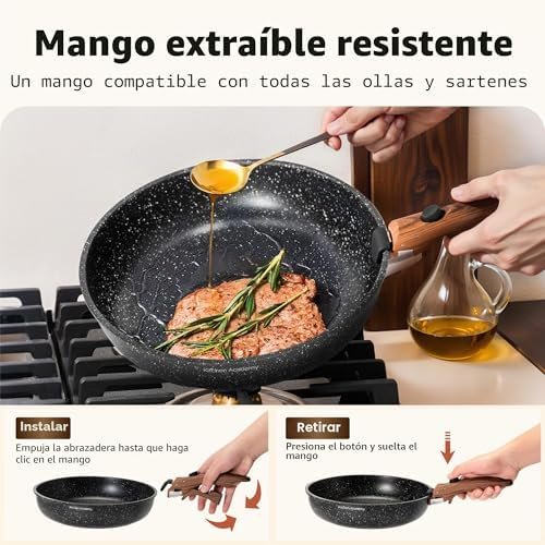 Juego de Sartenes Antiadherente 10 piezas a 43,69€ (-45%): renueva toda tu batería de cocina de una vez