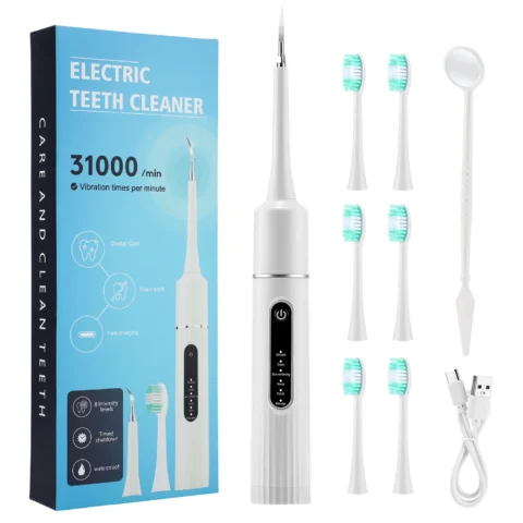 Kit dental eléctrico sónico a 5,81 € (-56%): 6 modos, cabezales de repuesto y espejo bucal