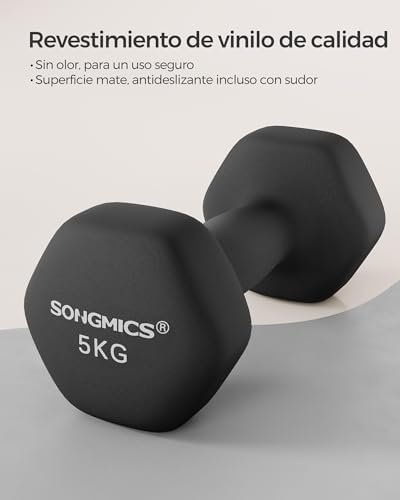 Par de mancuernas hexagonales SONGMICS con neopreno por 29,99 € (-38 %)