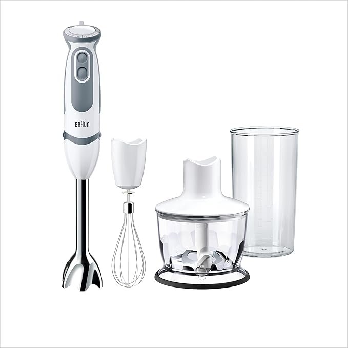 Minipimer Braun MultiQuick 5 con picadora a 51,98 € (-38%): batidora de mano de 1000W