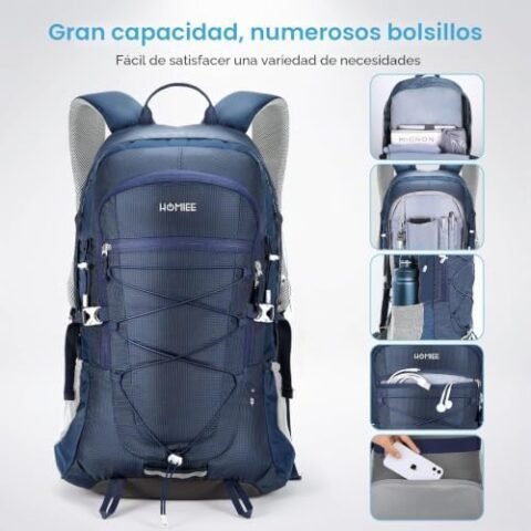 Mochila de senderismo HOMIEE de 45 L a 27,19 € en oferta flash (-41%): capacidad de fin de semana por menos de 30 €