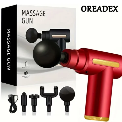 Pistola de masaje muscular de bolsillo a 15,79 € (-52%): 6 intensidades