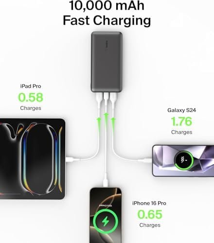 Power Bank Belkin BoostCharge 10.000 mAh a 14,90 € (-50%): carga hasta 3 dispositivos a la vez