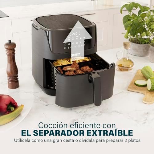 Princess Freidora sin Aceite Digital 6,5L a 76,49€ (-30%): pantalla táctil y 12 programas