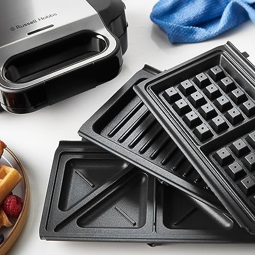 Sandwichera Russell Hobbs 3 en 1: Gofres, Grill y Sándwiches con -36%