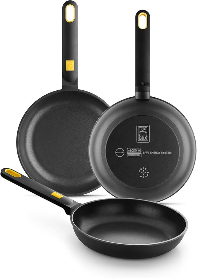 Set 3 sartenes BRA Daily Pro a 40,49 € (-37%): aluminio fundido y antiadherente sin PFOA