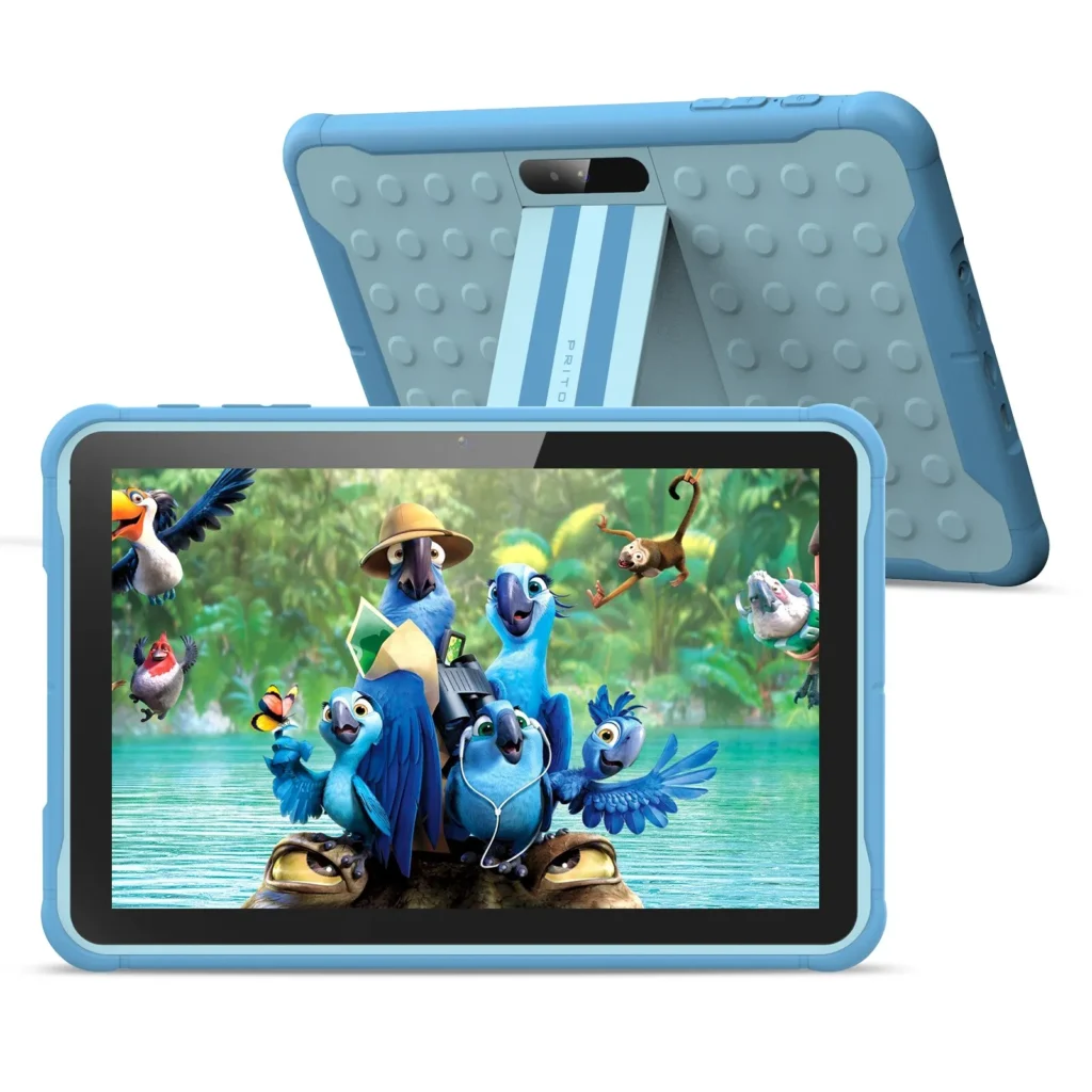 Tablet infantil PRITOM de 10 pulgadas con Android 13 y funda a 72,20 € (-54 %)