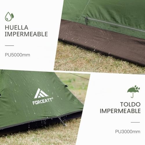Tienda de campaña Forceatt 2-3 personas a 49,99 € (-42%): ultraligera, impermeable y lista en minutos